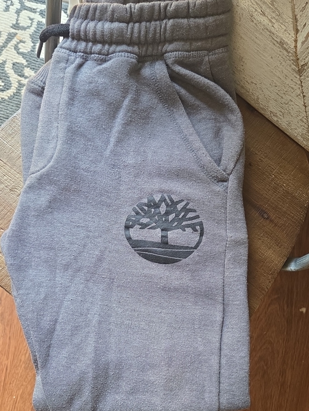 Timberland Kids Gray Sweat Joggers with Logo